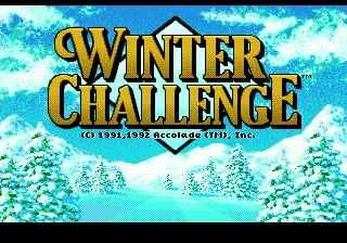 Winter Challenge screenshot 3 for Sega Mega Drive